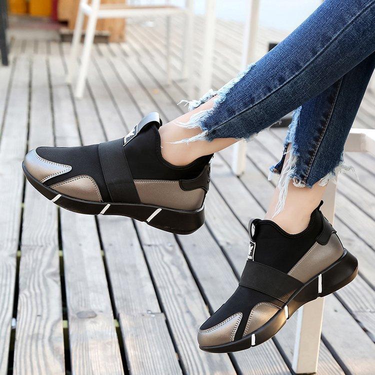 Elegant Black Women Sneakers Vulcanized Shoes Ladies Casual Shoes Breathable Walking Mesh Flats Sport Running Women's Lightweight Simple Espadrilles Everyday Walking Fashion Shoes Stevvex
