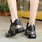 Elegant Black Women Sneakers Vulcanized Shoes Ladies Casual Shoes Breathable Walking Mesh Flats Sport Running Women's Lightweight Simple Espadrilles Everyday Walking Fashion Shoes Stevvex