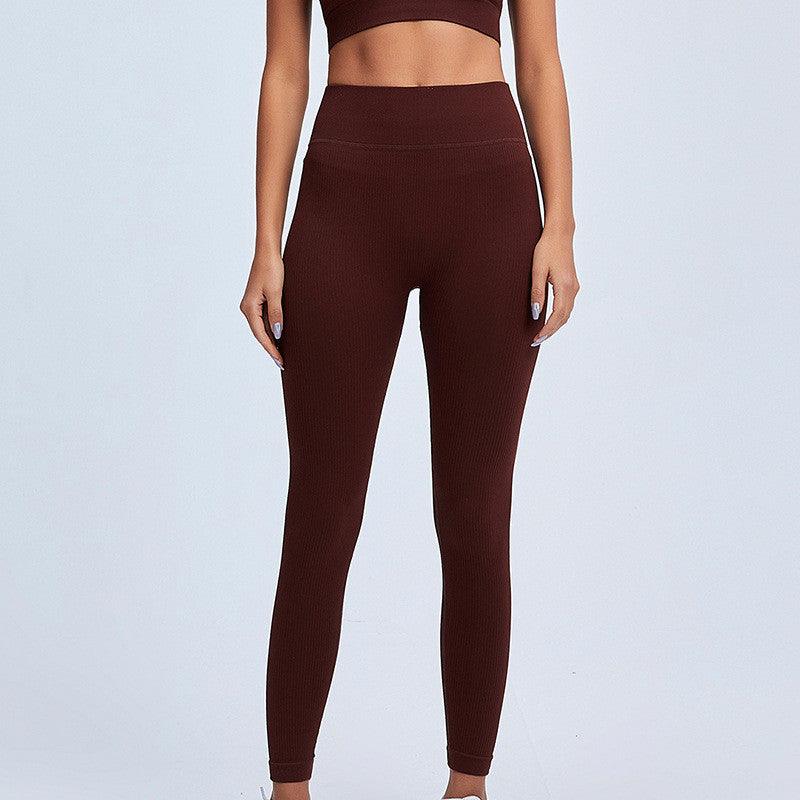 Elegant Blue Yoga Pants High Waisted Gym Leggings Yoga Leggings Seamless Gym Push Up Workout Stretch Fitness Sweatpants Ultra Soft Leggings Tight Sport Women Fitness Seamless Female Legging Tummy Control Running Pants For Training Stevvex