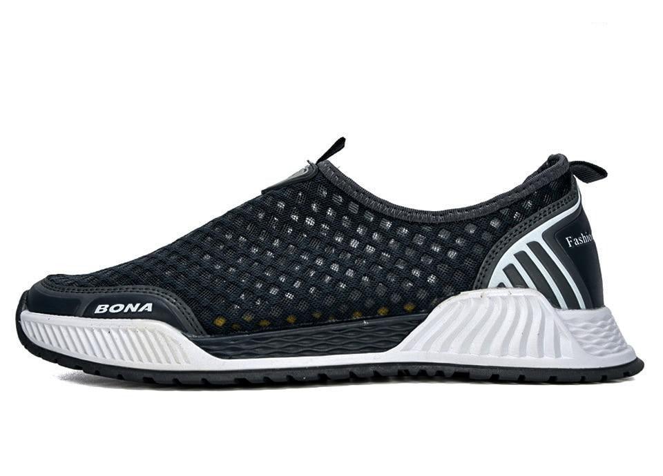 Elegant Breathable Casual Mens Sneakers Comfortable Walking Man Trendy Slip On Walking Shoes Non Slip Running Shoes Lightweight Breathable Mesh Fashion Sneakers Stevvex