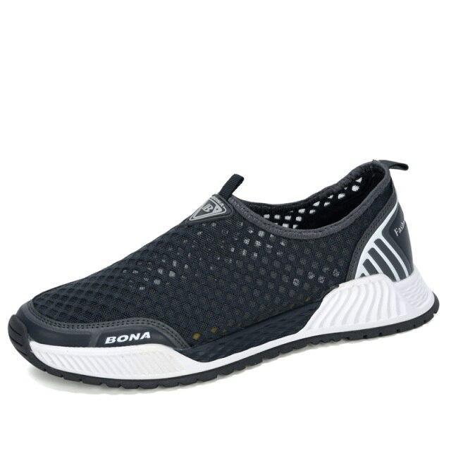 Elegant Breathable Casual Mens Sneakers Comfortable Walking Man Trendy Slip On Walking Shoes Non Slip Running Shoes Lightweight Breathable Mesh Fashion Sneakers Stevvex