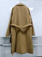 Elegant Brown Men Casual Overcoat Autumn Stylish New Trendy Warm Long Coat Elegant Warm Retro New Long Sleeve Comfortable Coat Classic Full Length Gentleman Overcoat Stevvex