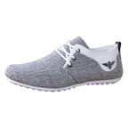 Elegant Casual Mens Shoes Lace-Up Linen Cloth Breathable Mens Canvas Shoes Flats Driving Walking Shoes Driving Sneakers Casual Cloth Shoes Lightweight Outdoor Shoes Stevvex