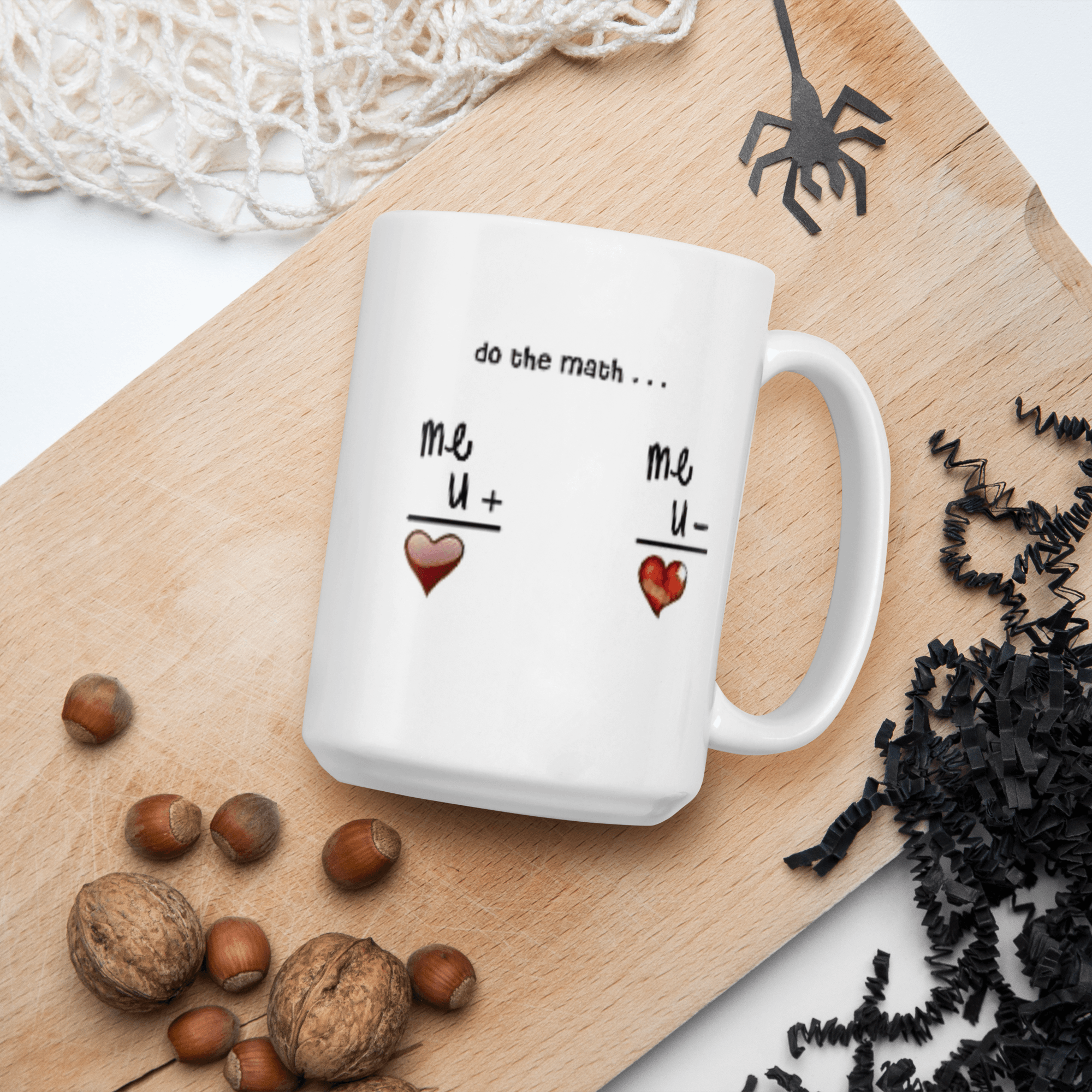 Elegant Ceramic Mug Cup " Lets Do Math's " Cute Novelty Mug Cup Tea Cup Valentine's Day Mug Funny Coffee Mug Gift for Lovers Valentines Day for Husband, Boyfriend, Wife, Girlfriend, Cute Gifts for Loved Ones Stevvex