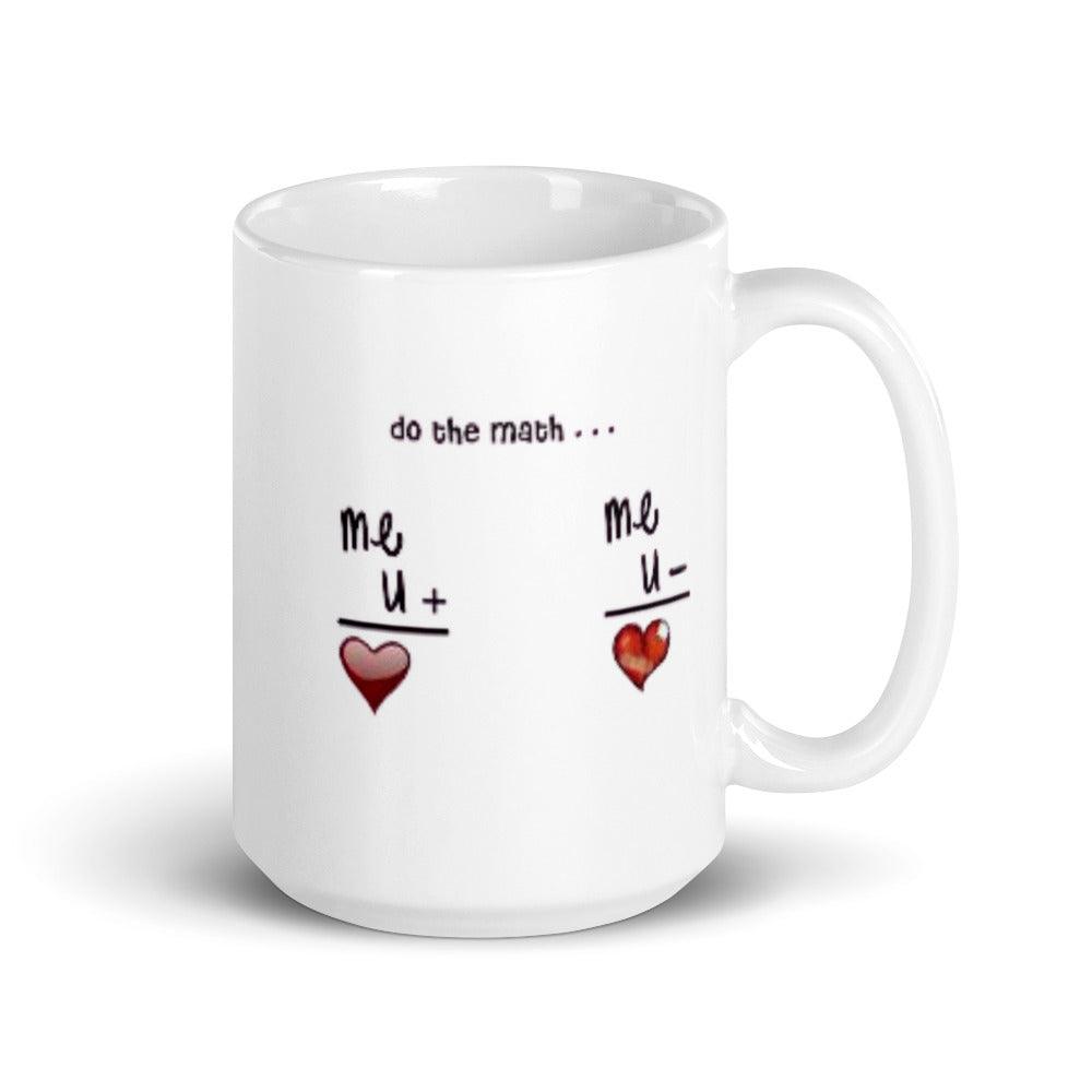 Elegant Ceramic Mug Cup " Lets Do Math's " Cute Novelty Mug Cup Tea Cup Valentine's Day Mug Funny Coffee Mug Gift for Lovers Valentines Day for Husband, Boyfriend, Wife, Girlfriend, Cute Gifts for Loved Ones Stevvex