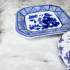 Chinoiserie Soap And Trinket Dish Set - Decorative Ceramic Soap Tray Gift BandsCo Straps