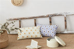 Elegant Cotton Floral Printed Pillow Cases Pillow Cover Canvas Embroidery Cushion Cover Home Decor Yellow Flowers Pillow Case Soft Luxury Style