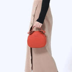 Elegant Cute Geometrical Women Handbag Soft PU Leather Women's Crossbody Messenger Bags Round Ladies Shoulder Bag Stevvex