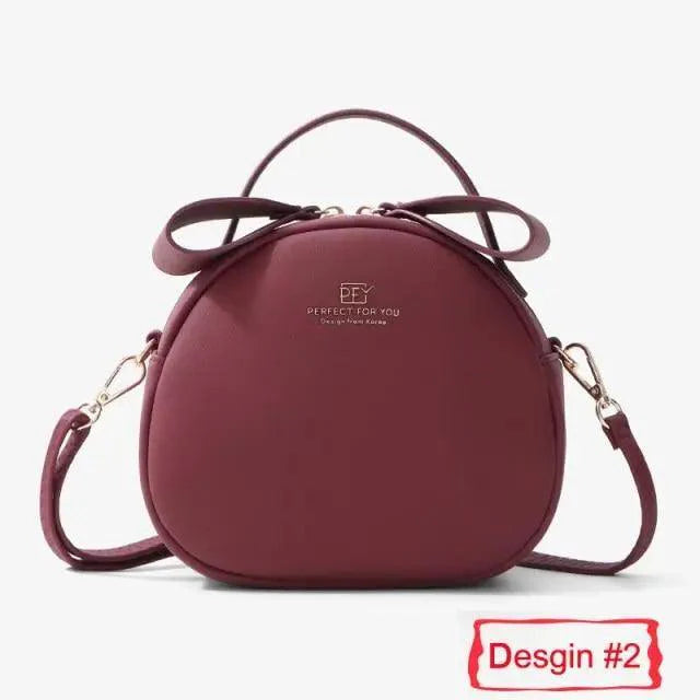 Elegant Cute Geometrical Women Handbag Soft PU Leather Women's Crossbody Messenger Bags Round Ladies Shoulder Bag Stevvex
