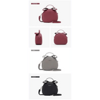 Elegant Cute Geometrical Women Handbag Soft PU Leather Women's Crossbody Messenger Bags Round Ladies Shoulder Bag Stevvex