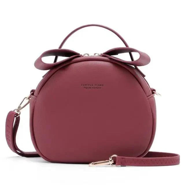 Elegant Cute Geometrical Women Handbag Soft PU Leather Women's Crossbody Messenger Bags Round Ladies Shoulder Bag Stevvex