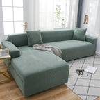 Elegant Elastic Sofa Covers Set for Living Room Chaise Lounge L Shape Corner Stretch Couch Armchair Slipcover Furniture Protector Shaped Sofa Cover Sectional Couch Cover for Living Room Fabric Chaise Lounge Slipcover Stevvex