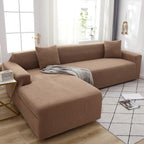Elegant Elastic Sofa Covers Set for Living Room Chaise Lounge L Shape Corner Stretch Couch Armchair Slipcover Furniture Protector Shaped Sofa Cover Sectional Couch Cover for Living Room Fabric Chaise Lounge Slipcover Stevvex
