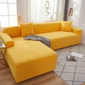 Elegant Elastic Sofa Covers Set for Living Room Chaise Lounge L Shape Corner Stretch Couch Armchair Slipcover Furniture Protector Shaped Sofa Cover Sectional Couch Cover for Living Room Fabric Chaise Lounge Slipcover Stevvex