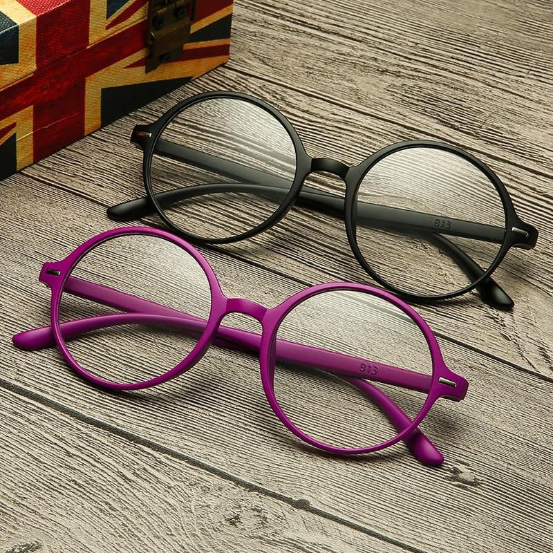 ELEGANT Fashion Round Anti Blue Light Reading Glasses Computer Eyeglasses Women Men Unisex Ultralight Round Frame Presbyopia Eyewear +1.0 ~ 4.0 Stevvex