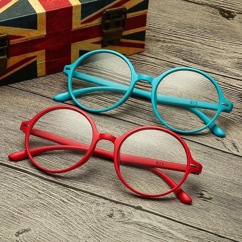 ELEGANT Fashion Round Anti Blue Light Reading Glasses Computer Eyeglasses Women Men Unisex Ultralight Round Frame Presbyopia Eyewear +1.0 ~ 4.0 Stevvex