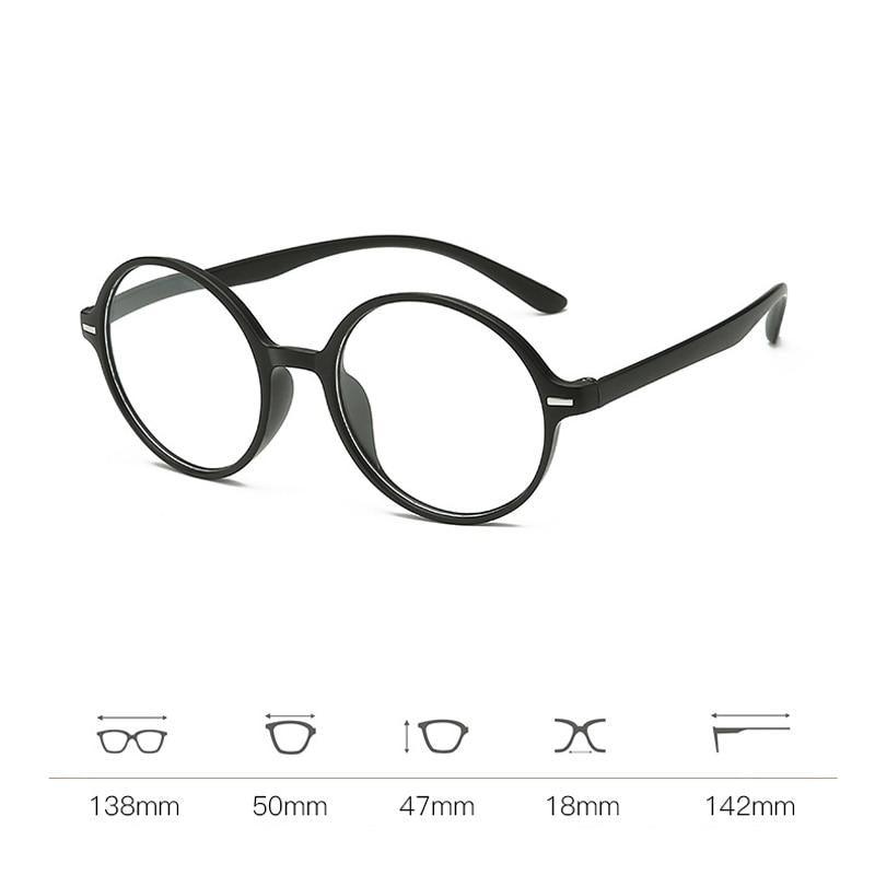ELEGANT Fashion Round Anti Blue Light Reading Glasses Computer Eyeglasses Women Men Unisex Ultralight Round Frame Presbyopia Eyewear +1.0 ~ 4.0 Stevvex