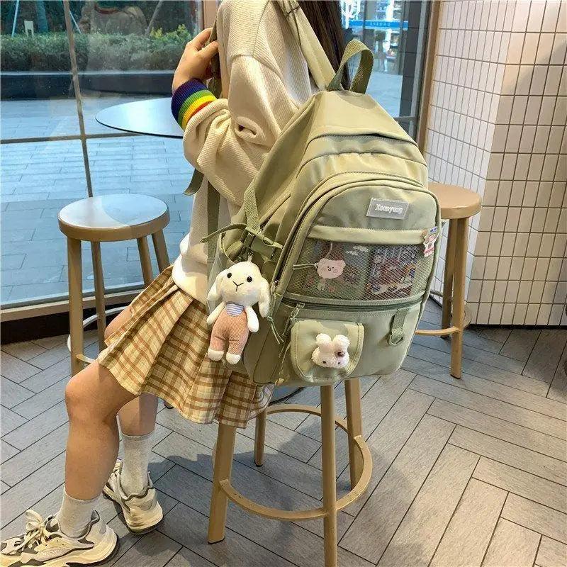 Elegant Female Backpack For Teenager Girls And Women Cute Fashionable Book Schoolbag And Laptop Bag Stevvex