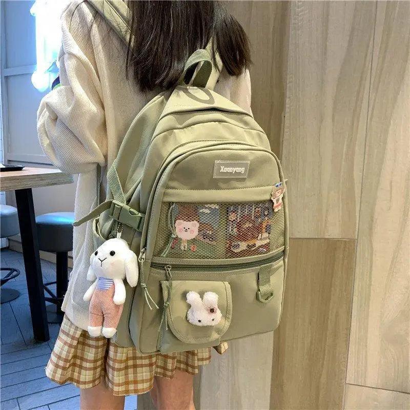 Elegant Female Backpack For Teenager Girls And Women Cute Fashionable Book Schoolbag And Laptop Bag Stevvex
