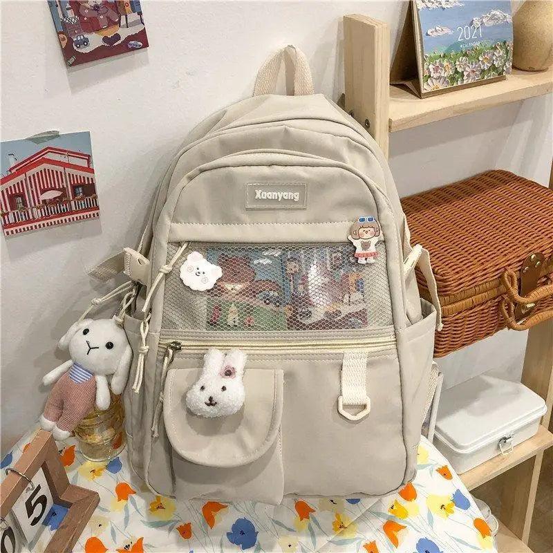 Elegant Female Backpack For Teenager Girls And Women Cute Fashionable Book Schoolbag And Laptop Bag Stevvex
