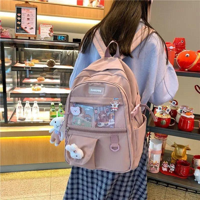 Elegant Female Backpack For Teenager Girls And Women Cute Fashionable Book Schoolbag And Laptop Bag Stevvex