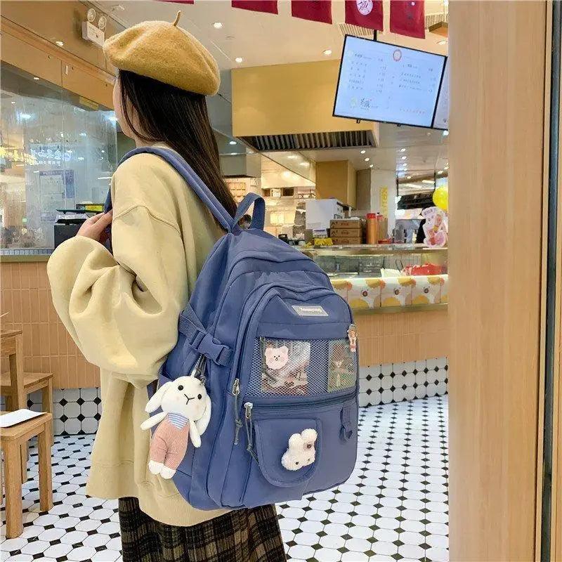 Elegant Female Backpack For Teenager Girls And Women Cute Fashionable Book Schoolbag And Laptop Bag Stevvex
