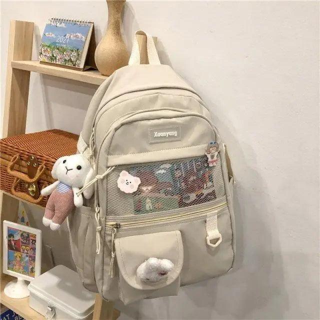 Elegant Female Backpack For Teenager Girls And Women Cute Fashionable Book Schoolbag And Laptop Bag Stevvex