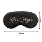 Elegant Good Night Soft Eye Masks Cute Design Eye Cover Sleeping Blindfold Women Eye Cover Full Night's Sleep Travel Portable Lightweight Eye Mask Stevvex