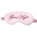Elegant Good Night Soft Eye Masks Cute Design Eye Cover Sleeping Blindfold Women Eye Cover Full Night's Sleep Travel Portable Lightweight Eye Mask Stevvex