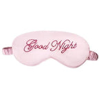 Elegant Good Night Soft Eye Masks Cute Design Eye Cover Sleeping Blindfold Women Eye Cover Full Night's Sleep Travel Portable Lightweight Eye Mask Stevvex