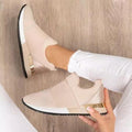 Elegant Green Women Sneakers Slip-On Solid Color Sneakers Sport Mesh Casual Shoes Fashion Autumn Running And Walking Lace-up Breathable Casual Comfortable Walking Sneakers Stevvex