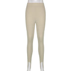 Elegant High Waist Cotton Fitness Basic Pants Casual Spring New Female Skinny Leggings Women Seamless Fitness Leggings Women Seamless Push Up Leggings Workout Pants Breathable Pants Stevvex