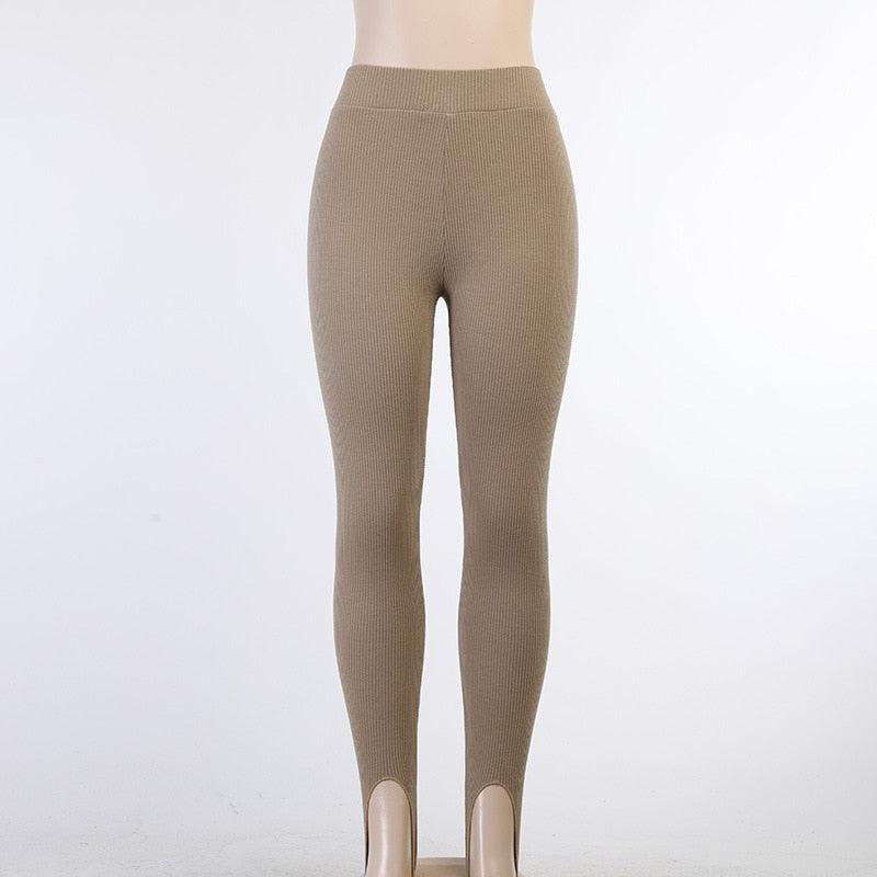 Elegant High Waist Cotton Fitness Basic Pants Casual Spring New Female Skinny Leggings Women Seamless Fitness Leggings Women Seamless Push Up Leggings Workout Pants Breathable Pants Stevvex