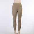 Elegant High Waist Cotton Fitness Basic Pants Casual Spring New Female Skinny Leggings Women Seamless Fitness Leggings Women Seamless Push Up Leggings Workout Pants Breathable Pants Stevvex