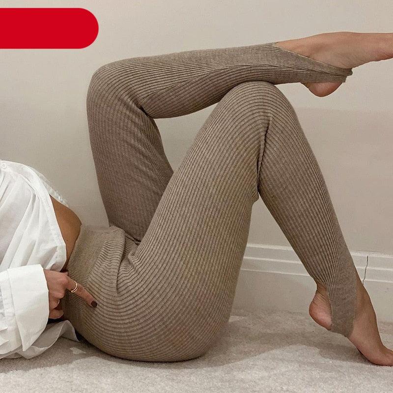 Elegant High Waist Cotton Fitness Basic Pants Casual Spring New Female Skinny Leggings Women Seamless Fitness Leggings Women Seamless Push Up Leggings Workout Pants Breathable Pants Stevvex