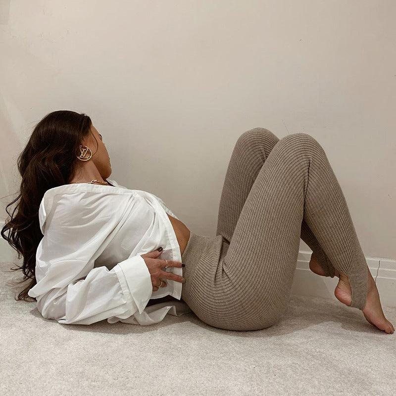 Elegant High Waist Cotton Fitness Basic Pants Casual Spring New Female Skinny Leggings Women Seamless Fitness Leggings Women Seamless Push Up Leggings Workout Pants Breathable Pants Stevvex