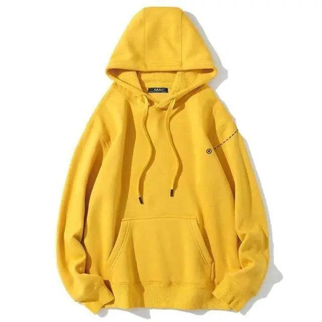 Elegant Hoodie Women High Quality Cotton Hoodies Sweatshirts Thick Fleece Winter Autumn Oversized Warm Hooded Sweatshirt Woman Men's Fleece Hoodies Hip Hop Solid Color Style Autumn Hooded Sweatshirts Stevvex