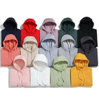 Elegant Hoodie Women High Quality Cotton Hoodies Sweatshirts Thick Fleece Winter Autumn Oversized Warm Hooded Sweatshirt Woman Men's Fleece Hoodies Hip Hop Solid Color Style Autumn Hooded Sweatshirts Stevvex