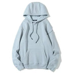 Elegant Hoodie Women High Quality Cotton Hoodies Sweatshirts Thick Fleece Winter Autumn Oversized Warm Hooded Sweatshirt Woman Men's Fleece Hoodies Hip Hop Solid Color Style Autumn Hooded Sweatshirts Stevvex