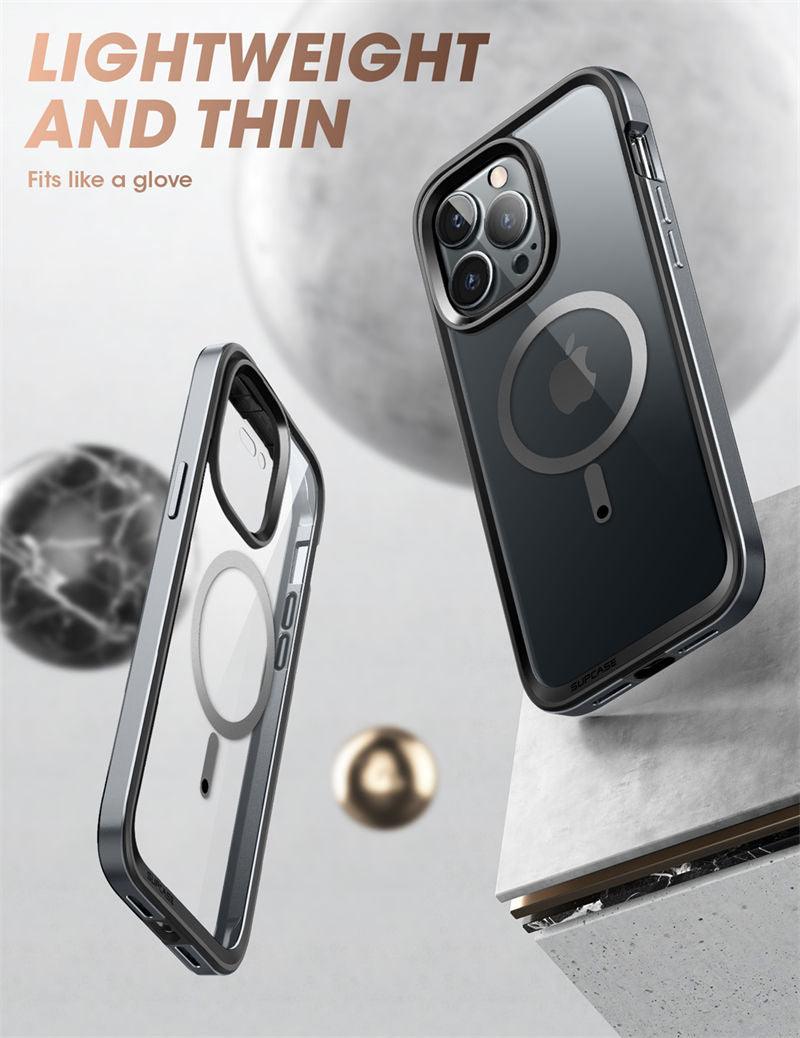 Elegant iPhone 14 Pro Max Case 6.7" Strong Edges Slim Frame Clear Protective Case with Built-in Screen Protector Compatible Shockproof Thin Clear Case Luxury Case For Smartphone Stevvex