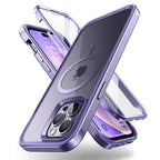 Elegant iPhone 14 Pro Max Case 6.7" Strong Edges Slim Frame Clear Protective Case with Built-in Screen Protector Compatible Shockproof Thin Clear Case Luxury Case For Smartphone Stevvex