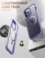 Elegant iPhone 14 Pro Max Case 6.7" Strong Edges Slim Frame Clear Protective Case with Built-in Screen Protector Compatible Shockproof Thin Clear Case Luxury Case For Smartphone Stevvex