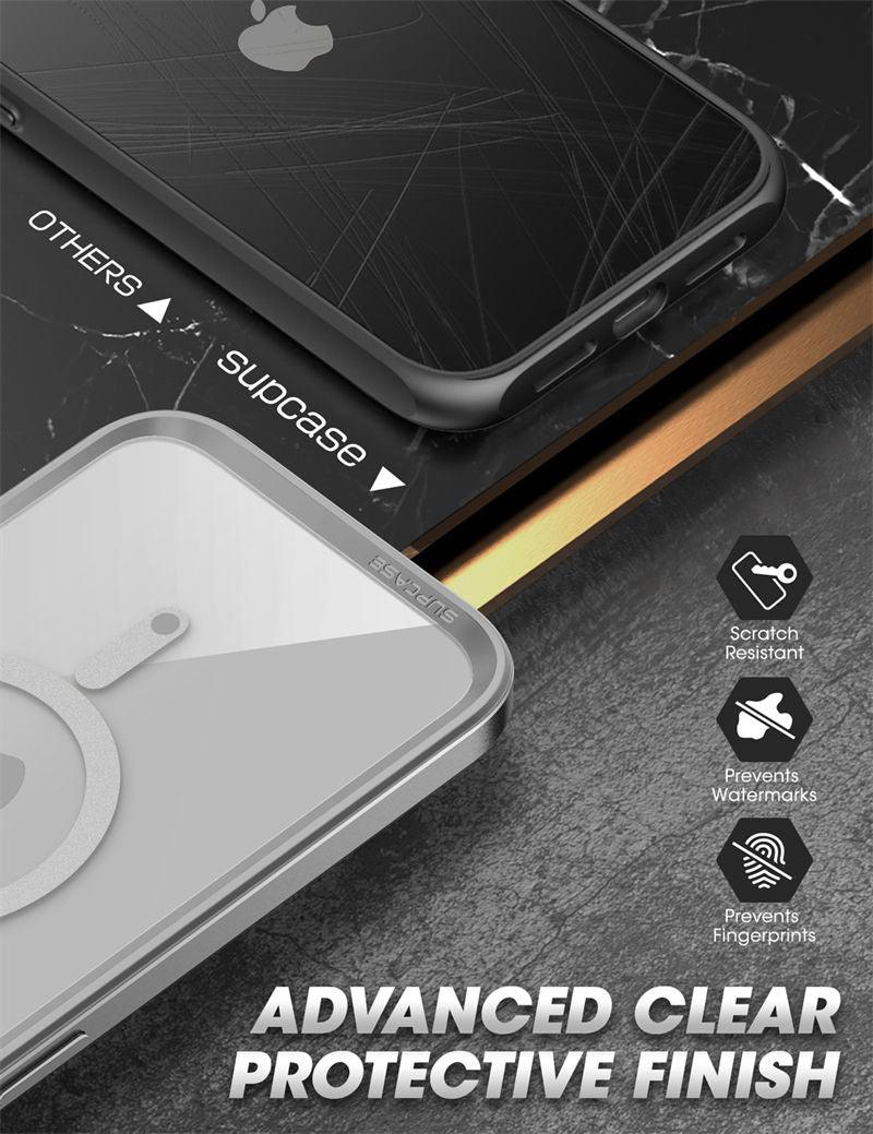 Elegant iPhone 14 Pro Max Case 6.7" Strong Edges Slim Frame Clear Protective Case with Built-in Screen Protector Compatible Shockproof Thin Clear Case Luxury Case For Smartphone Stevvex