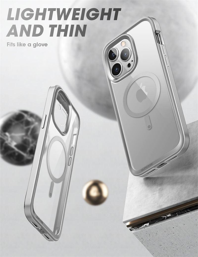 Elegant iPhone 14 Pro Max Case 6.7" Strong Edges Slim Frame Clear Protective Case with Built-in Screen Protector Compatible Shockproof Thin Clear Case Luxury Case For Smartphone Stevvex