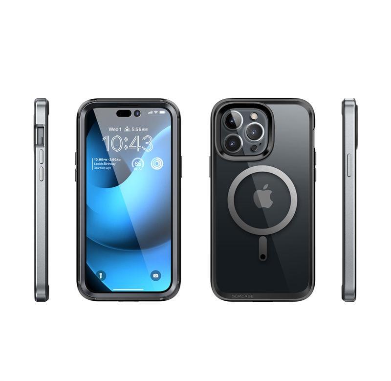 Elegant iPhone 14 Pro Max Case 6.7" Strong Edges Slim Frame Clear Protective Case with Built-in Screen Protector Compatible Shockproof Thin Clear Case Luxury Case For Smartphone Stevvex