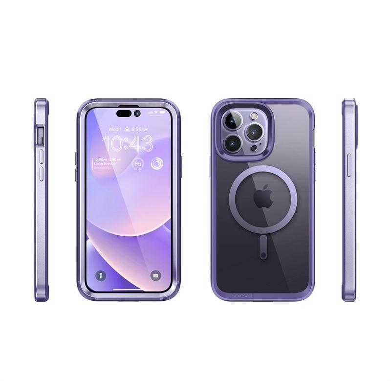 Elegant iPhone 14 Pro Max Case 6.7" Strong Edges Slim Frame Clear Protective Case with Built-in Screen Protector Compatible Shockproof Thin Clear Case Luxury Case For Smartphone Stevvex