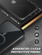 Elegant iPhone 14 Pro Max Case 6.7" Strong Edges Slim Frame Clear Protective Case with Built-in Screen Protector Compatible Shockproof Thin Clear Case Luxury Case For Smartphone Stevvex