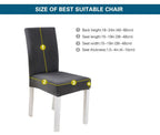 Elegant Kitchen Chair Covers Stretch Seat Covers For Chairs Slipcover Chair house chaise Furniture Covers Gray Chair cover Washable Anti dust Seat Slipcover Protector for Hotel Office Ceremony Banquet Wedding Party
