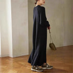 Elegant Lantern Sleeve Mermaid Maxi Dress | Loose Fit Long Sleeve Dress(MS154)