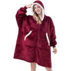 Elegant Large Sweatshirts Woman Oversized Hoodie Winter Blanket With Sleeves Fleece Warm Giant Blanket Hoodies Women Sweatshirts  Long Blanket with Sleeves for Winter Hooded Sweatshirt for Women and Men Pullover Stevvex